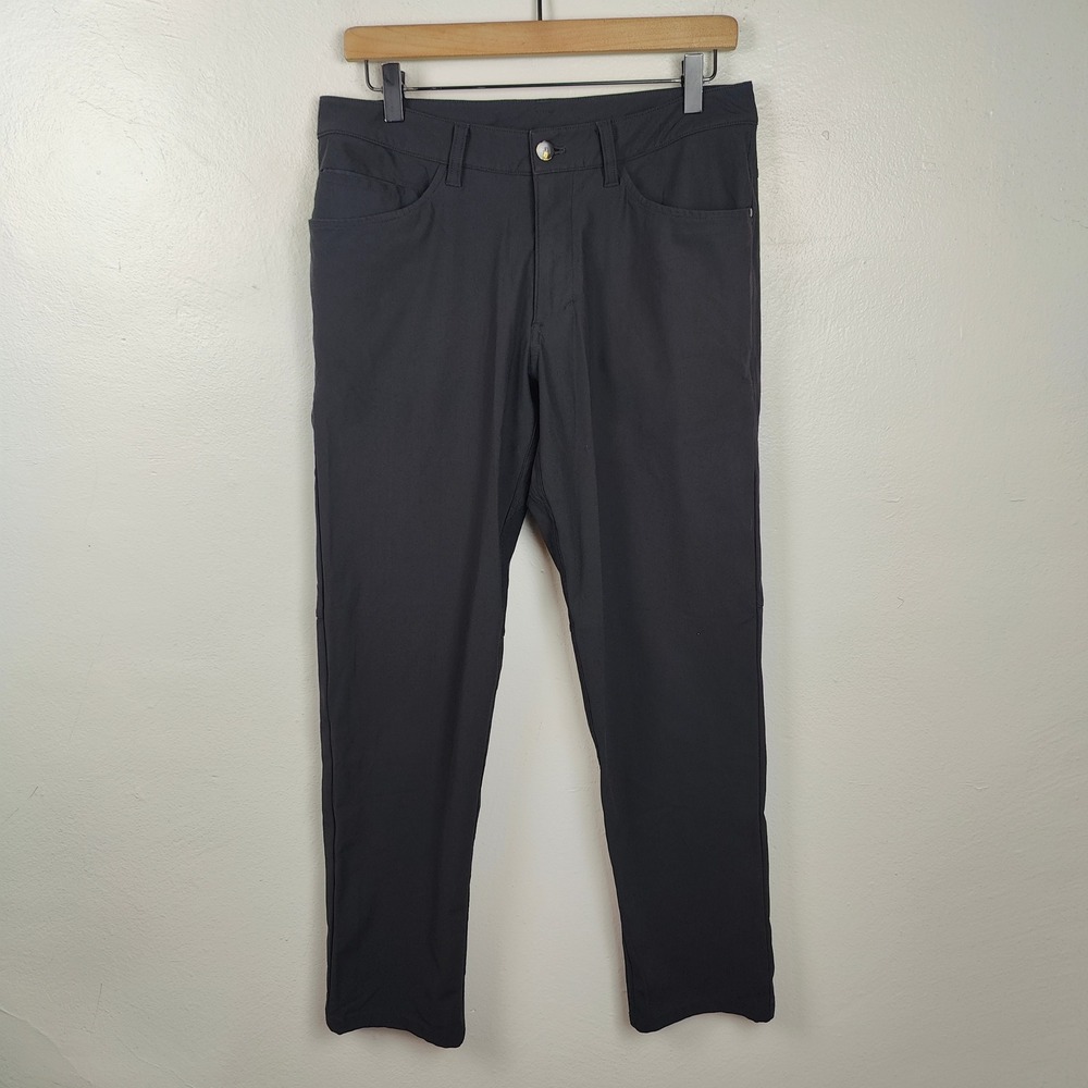 Lululemon ABC Pant Classic 32" Mens 31 Black Golf Athleisure Travel Warpstreme - Picture 2 of 9
